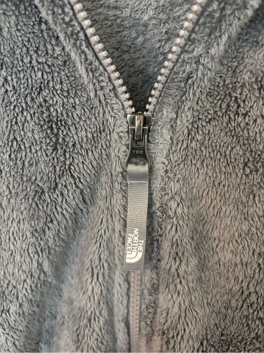 The North Face Fleece Jacket Gray Girls XL 18 Full Zip Cozy (Fits Women XS S)